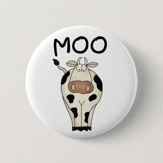 Moo Cow Ronde Button 5,7 Cm (Voorkant)