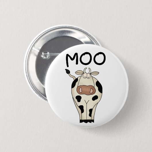 Moo Cow Ronde Button 5,7 Cm (Voorkant /achterkant)