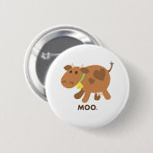 Moo Cow Ronde Button 5,7 Cm (Voorkant /achterkant)