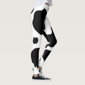 Moo Cow Spots Print Zwart & Wit Leggings (Rechts)
