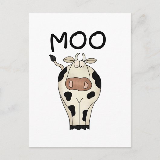 Moo Cow Tshirts en Gifts Briefkaart (Voorkant)