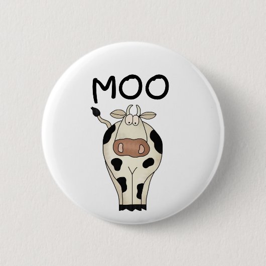 Moo Cow Tshirts en Gifts Ronde Button 5,7 Cm (Voorkant)
