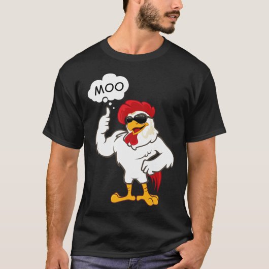 MOO  CowChicken Moo  Chicken  Farm Animals T-shirt (Voorkant)