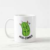 Moo-cumber Funny Veggie Cucumber Pun Koffiemok (Links)
