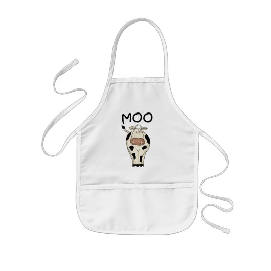 Moo de T-shirts en de Giften van de Koe Kinder Schort (Voorkant)