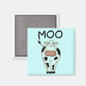 Moo de T-shirts en de Giften van de Koe Magneet (Voorkant / Achterkant)