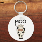 Moo de T-shirts en de Giften van de Koe Sleutelhanger (Voorkant)