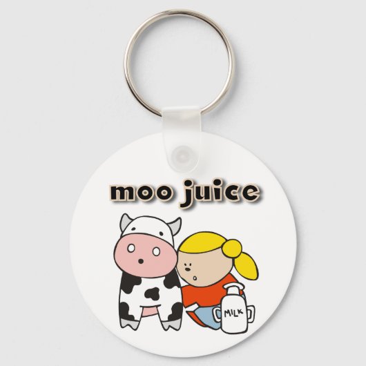 Moo de T-shirts en de Giften van het Sap Sleutelhanger (Voorkant)