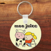 Moo de T-shirts en de Giften van het Sap Sleutelhanger (Voorkant)