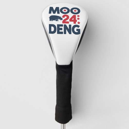 Moo Deng 2024 Moo Deng Moo Deng Schattige Baby Hip Golfheadcover (Voorkant)