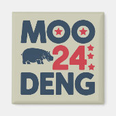 Moo Deng 2024 Moo Deng Moo Deng Schattige Baby Hip Magneet (Voorkant)