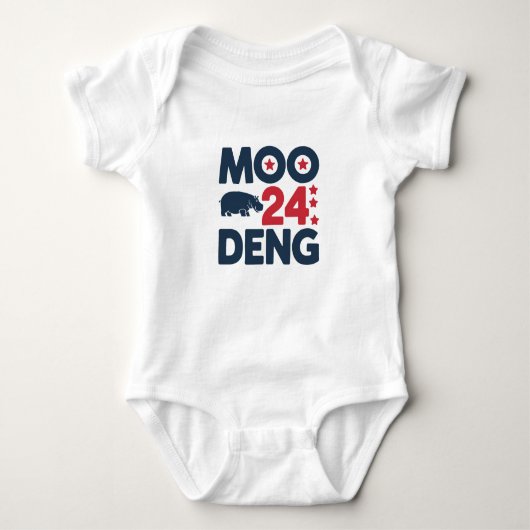 Moo Deng 2024 Moo Deng Moo Deng Schattige Baby Hip Romper (Voorkant)