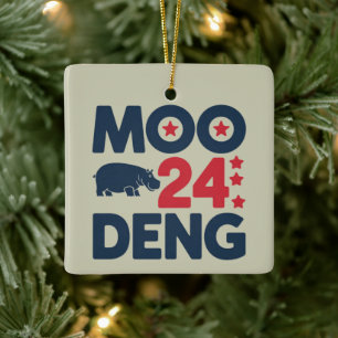 Moo Deng 2024 Moo Deng Moo Deng Schattige Baby Nij Keramisch Ornament