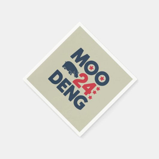 Moo Deng 2024 Moo Deng Moo Deng Schattige Baby Nij Servet (Hoek)