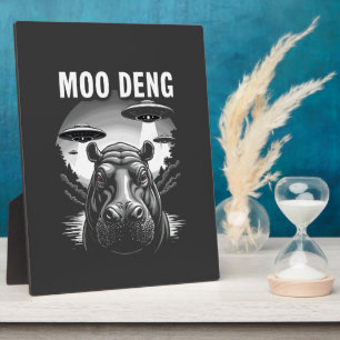 Moo Deng Baby Dwergnijlpaard UFO Buitenaardse Weze Fotoplaat