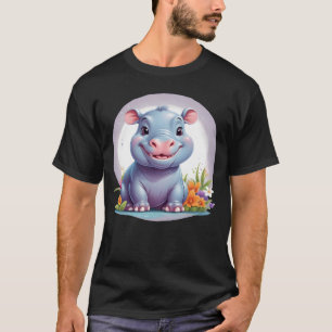 Moo Deng baby Grappig T-shirt