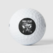 Moo Deng Baby Pygmee Hippo UFO Aliens Golfballen (Voorkant)
