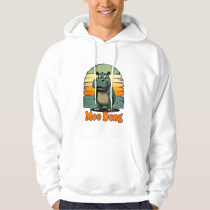 Moo Deng Baby Schattige Hippo Baby Pygmee Grappig Hoodie