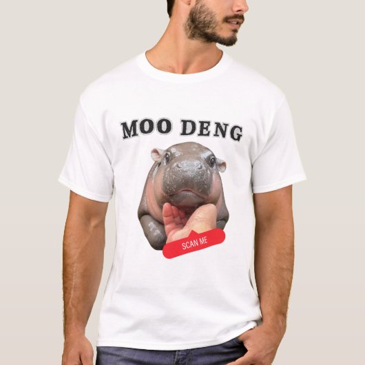 Moo Deng Bootleg Rap Shirt | Moo Deng-Shirt (Voorkant)