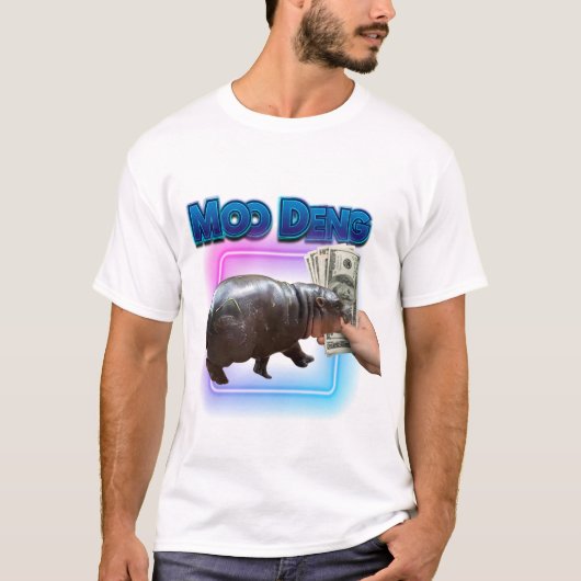 Moo Deng Bootleg Rap Shirt | Moo Deng-Shirt (Voorkant)