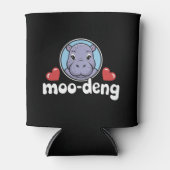 Moo Deng Bouncy Pig in het Thaise Afbeelding Baby  Blikjeskoeler (Voorkant)