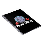 Moo Deng Bouncy Pig in het Thaise Afbeelding Baby Notitieboek (Rechterzijde)