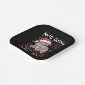 Moo Deng Christmas pyjama bijpassende familie Papieren Bordje (Gebogen)