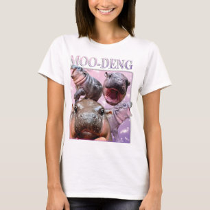 MOO-DENG DE BEROEMDE BABY PIGMY HIPPO MOODENG T-SHIRT