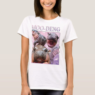 MOO-DENG DE BEROEMDE BABY PIGMY HIPPO MOODENG T-SHIRT