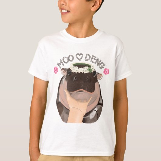 Moo Deng, een nijlpaard uit Thailand T-shirt (Voorkant)