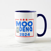 Moo Deng Funny Election 2024 Schattige Hippo T-shi