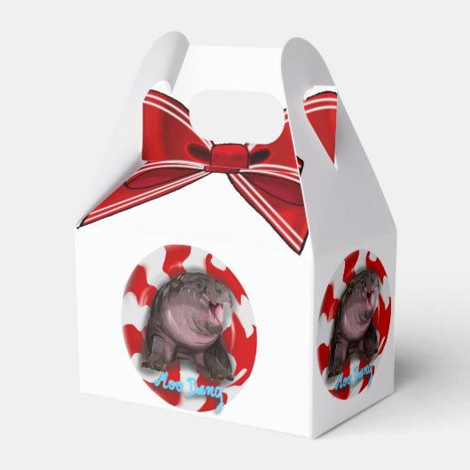 Moo Deng Hippo Bedankdoosjes (Voorkant Zijde)