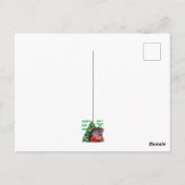 Moo Deng Hippo Christmas Briefkaart (Achterkant)