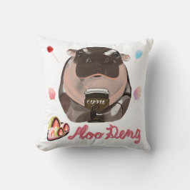 Moo Deng Hippo Kussen