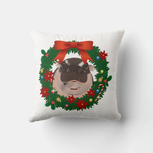 Moo Deng Hippo Kussens (Achterkant)