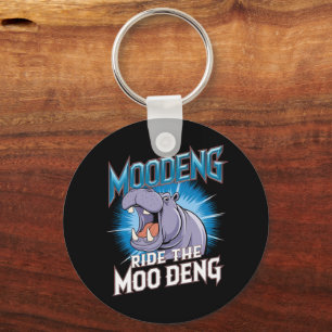 MOO DENG Hippo Ride The MOO DENG Sleutelhanger