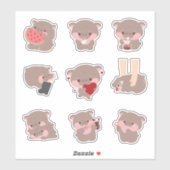 Moo Deng Hippo Sticker (Vel)