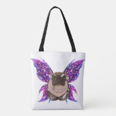 Moo Deng Hippo Tote Bag (Achterkant)
