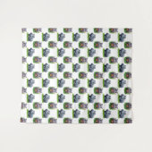 Moo Deng Hippopotamus Animal Pattern Design Wandkleed (Voorkant (horizontaal))