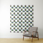 Moo Deng Hippopotamus Animal Pattern Design Wandkleed (In situ)