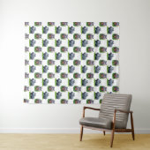 Moo Deng Hippopotamus Animal Pattern Design Wandkleed (In Situ (horizontaal))