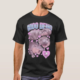 Moo Deng Ik hou van je T-shirt