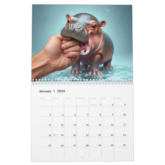 Moo Deng Kalender (Jan 2026)