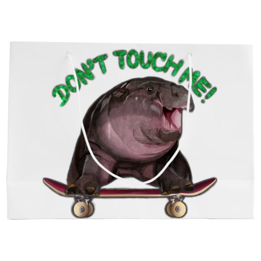 Moo Deng Nijlpaard Groot Cadeauzakje (Achterkant)