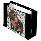 Moo Deng Nijlpaard Groot Cadeauzakje (Voorkant Gekanteld)