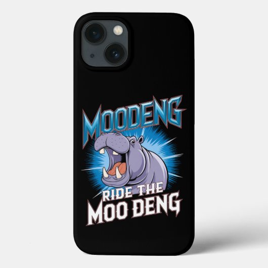 MOO DENG Nijlpaardrit De MOO DENG Case-Mate iPhone Case (Achterkant)