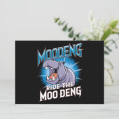 MOO DENG Nijlpaardrit De MOO DENG Kaart (Staand voorkant)