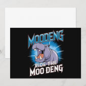MOO DENG Nijlpaardrit De MOO DENG Kaart (Voorkant / Achterkant)