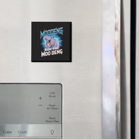 MOO DENG Nijlpaardrit De MOO DENG Magneet (Insitu (Koelkast))
