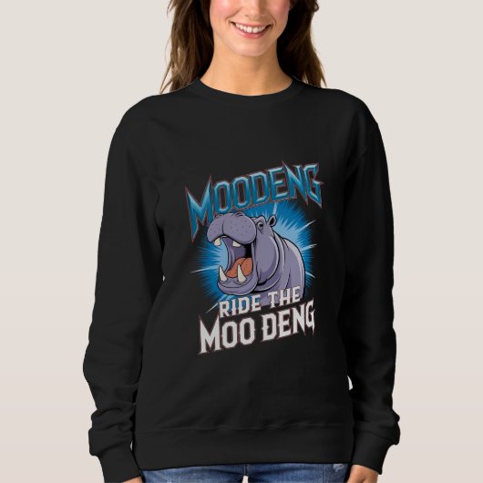 MOO DENG Nijlpaardrit De MOO DENG Trui (Voorkant)